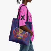 Haiti Grenadye Alaso Tote Bag Blue Nou Retounen Anko 1974-2026 - Wonder Print Shop