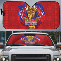 Haiti Grenadye Alaso Auto Sun Shade Red Nou Retounen Anko 1974-2026 - Wonder Print Shop