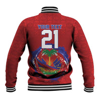 Custom Haiti Grenadye Alaso Baseball Jacket Red Nou Retounen Anko 1974-2026 - Wonder Print Shop