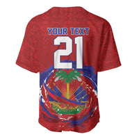 Custom Haiti Grenadye Alaso Baseball Jersey Red Nou Retounen Anko 1974-2026 - Wonder Print Shop