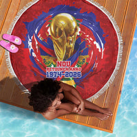 Haiti Grenadye Alaso Beach Blanket Red Nou Retounen Anko 1974-2026 - Wonder Print Shop