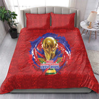 Haiti Grenadye Alaso Bedding Set Red Nou Retounen Anko 1974-2026 - Wonder Print Shop