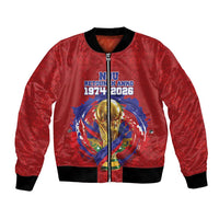 Custom Haiti Grenadye Alaso Bomber Jacket Red Nou Retounen Anko 1974-2026 - Wonder Print Shop