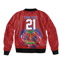 Custom Haiti Grenadye Alaso Bomber Jacket Red Nou Retounen Anko 1974-2026 - Wonder Print Shop