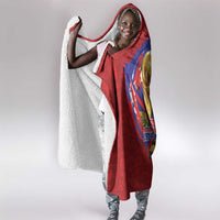 Haiti Grenadye Alaso Hooded Blanket Red Nou Retounen Anko 1974-2026 - Wonder Print Shop