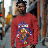 Custom Haiti Grenadye Alaso Long Sleeve Shirt Red Nou Retounen Anko 1974-2026 - Wonder Print Shop
