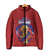 Custom Haiti Grenadye Alaso Padded Jacket Red Nou Retounen Anko 1974-2026 - Wonder Print Shop
