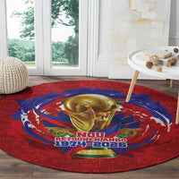 Haiti Grenadye Alaso Round Carpet Red Nou Retounen Anko 1974-2026 - Wonder Print Shop