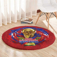 Haiti Grenadye Alaso Round Carpet Red Nou Retounen Anko 1974-2026 - Wonder Print Shop