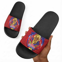 Haiti Grenadye Alaso Slide Sandals Red Nou Retounen Anko 1974-2026 - Wonder Print Shop