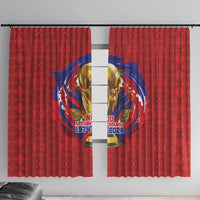 Haiti Grenadye Alaso Window Curtain Red Nou Retounen Anko 1974-2026 - Wonder Print Shop