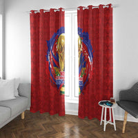 Haiti Grenadye Alaso Window Curtain Red Nou Retounen Anko 1974-2026 - Wonder Print Shop