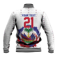 Custom Haiti Grenadye Alaso Baseball Jacket White Nou Retounen Anko 1974-2026 - Wonder Print Shop