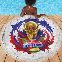Haiti Grenadye Alaso Beach Blanket White Nou Retounen Anko 1974-2026 - Wonder Print Shop