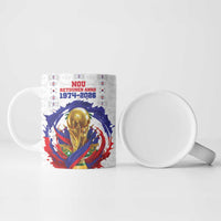 Custom Haiti Grenadye Alaso Ceramic Mug White Nou Retounen Anko 1974-2026 - Wonder Print Shop