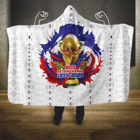 Haiti Grenadye Alaso Hooded Blanket White Nou Retounen Anko 1974-2026 - Wonder Print Shop