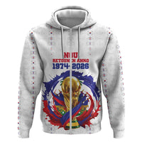 Custom Haiti Grenadye Alaso Hoodie White Nou Retounen Anko 1974-2026 - Wonder Print Shop