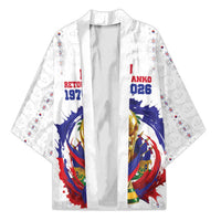 Custom Haiti Grenadye Alaso Kimono White Nou Retounen Anko 1974-2026 - Wonder Print Shop
