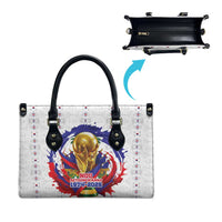 Haiti Grenadye Alaso Leather Bag White Nou Retounen Anko 1974-2026 - Wonder Print Shop