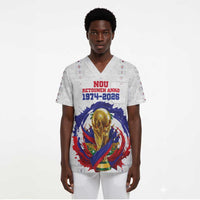 Custom Haiti Grenadye Alaso Scrub Top White Nou Retounen Anko 1974-2026 - Wonder Print Shop