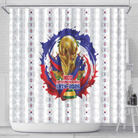 Haiti Grenadye Alaso Shower Curtain White Nou Retounen Anko 1974-2026 - Wonder Print Shop