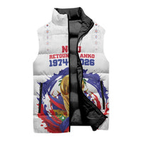 Custom Haiti Grenadye Alaso Sleeveless Puffer Jacket White Nou Retounen Anko 1974-2026 - Wonder Print Shop