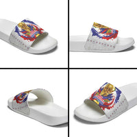Haiti Grenadye Alaso Slide Sandals White Nou Retounen Anko 1974-2026 - Wonder Print Shop