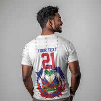 Custom Haiti Grenadye Alaso T shirt White Nou Retounen Anko 1974-2026 - Wonder Print Shop