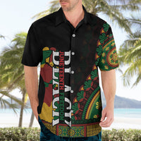 Jundteenth Hawaiian Shirt Black Jundteenth Freedom Africa Pattern - Wonder Print Shop
