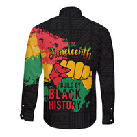 Juneteenth Long Sleeve Button Shirt Black Independence Day Black History - Wonder Print Shop