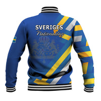 Sweden National Day Baseball Jacket Sveriges Nationaldag Flag Style LT9 - Wonder Print Shop