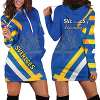 Sweden National Day Hoodie Dress Sveriges Nationaldag Flag Style - Wonder Print Shop