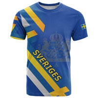 Sweden National Day T Shirt Sveriges Nationaldag Flag Style - Wonder Print Shop