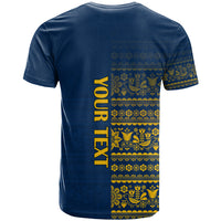 Custom Sweden Tre Kronor T Shirt Sverige With Half Scandinavian Design - Wonder Print Shop