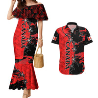 Canada Womens Soccer Couples Matching Mermaid Dress And Hawaiian Shirt Go Canucks Maple Leaf 2023 LT9 - Wonder Print Shop
