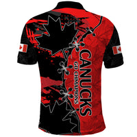 Canada Womens Soccer Polo Shirt Go Canucks Maple Leaf 2023 - Wonder Print Shop