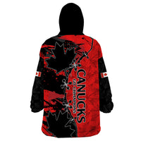 Canada Womens Soccer Wearable Blanket Hoodie Go Canucks Maple Leaf 2023 - Wonder Print Shop