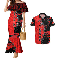 Custom Canada Womens Soccer Couples Matching Mermaid Dress And Hawaiian Shirt Go Canucks Maple Leaf 2023 LT9 - Wonder Print Shop
