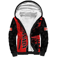 Custom Canada Womens Soccer Sherpa Hoodie Go Canucks Maple Leaf 2023 - Wonder Print Shop