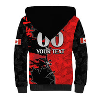 Custom Canada Womens Soccer Sherpa Hoodie Go Canucks Maple Leaf 2023 - Wonder Print Shop