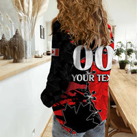 Custom Canada Womens Soccer Women Casual Shirt Go Canucks Maple Leaf 2023 - Wonder Print Shop