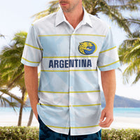 2026 Autumn Rugby Nations Argentina Custom Hawaiian Shirt Blue and White Stripes Pattern