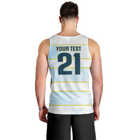 2026 Autumn Rugby Nations Argentina Custom Men Tank Top Blue and White Stripes Pattern