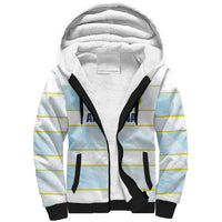 2026 Autumn Rugby Nations Argentina Custom Sherpa Hoodie Blue and White Stripes Pattern