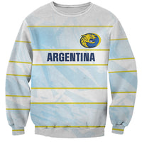 2026 Autumn Rugby Nations Argentina Custom Sweatshirt Blue and White Stripes Pattern