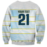 2026 Autumn Rugby Nations Argentina Custom Sweatshirt Blue and White Stripes Pattern