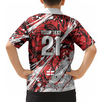 2026 Autumn Rugby Nations England Custom Hawaiian Shirt Red Rose Majestic Motif