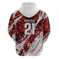 2026 Autumn Rugby Nations England Custom Hoodie Red Rose Majestic Motif