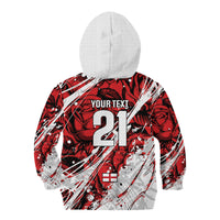 2026 Autumn Rugby Nations England Custom Kid Hoodie Red Rose Majestic Motif