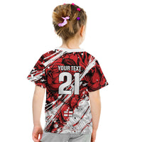 2026 Autumn Rugby Nations England Custom Kid T Shirt Red Rose Majestic Motif